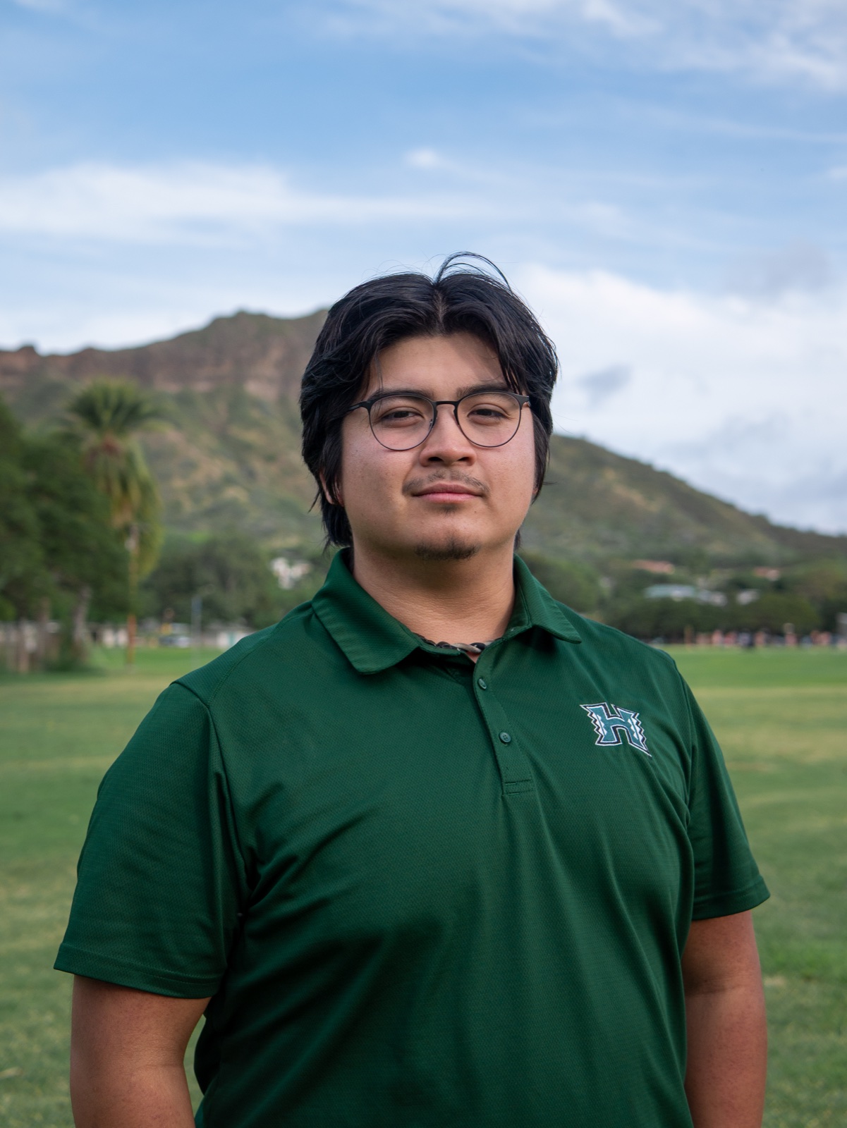 Portrait of Kenoi Salvador, chair of AIAA at UH Mānoa