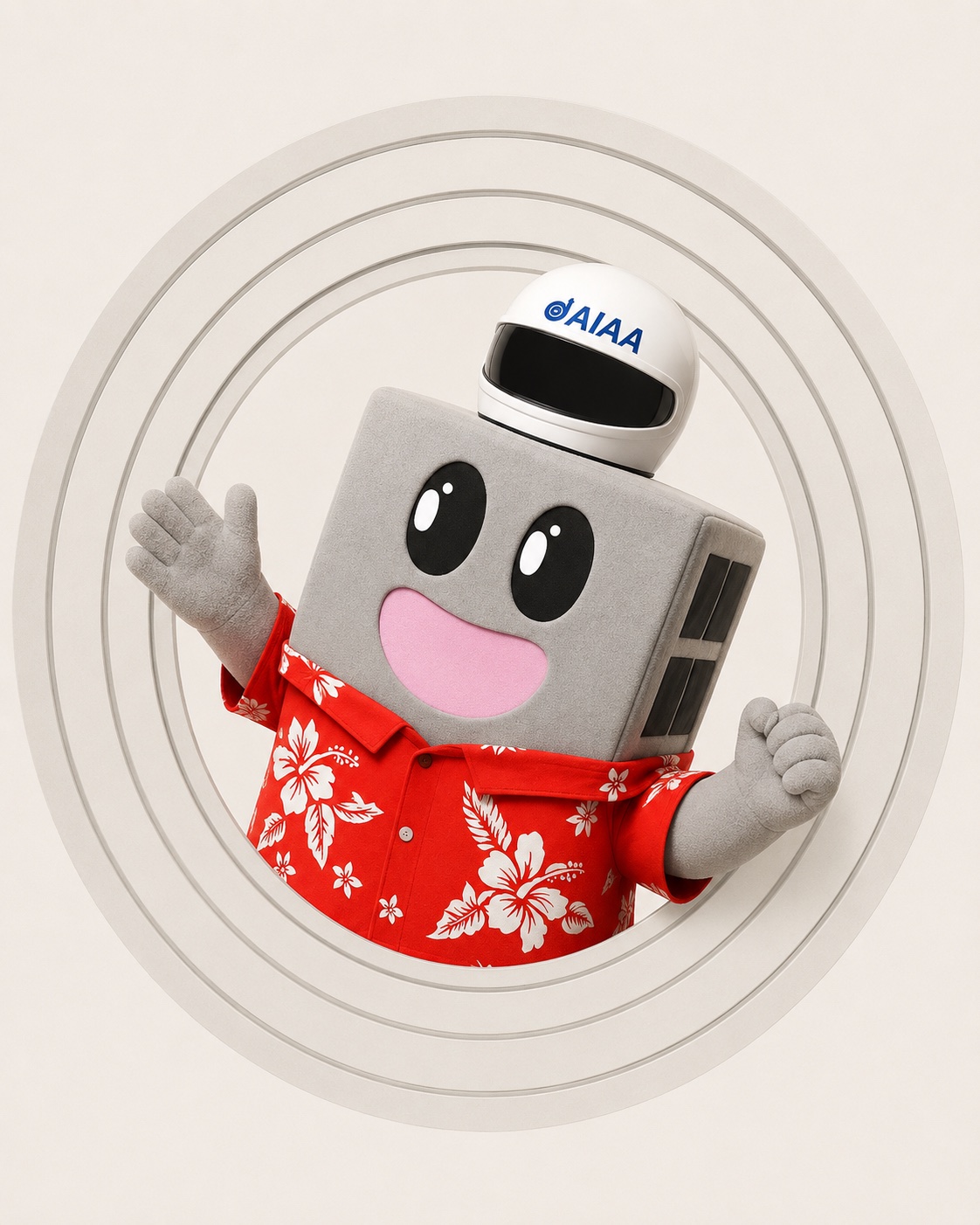 Sato-kun, the AIAA at UH Mānoa cube satellite mascot